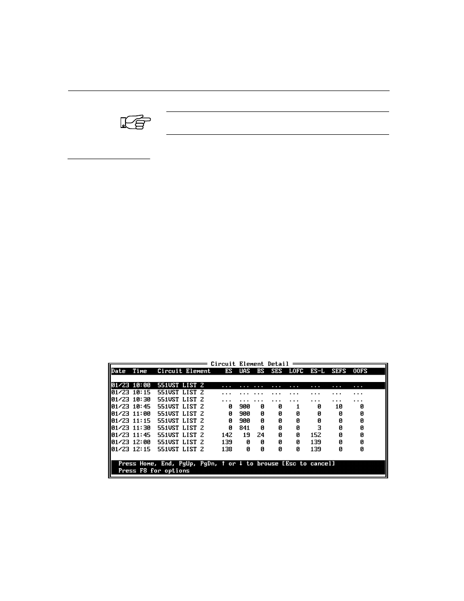 Performance data log records | Verilink Access Manager 2000 (896-502037-001) Product Manual User Manual | Page 394 / 400