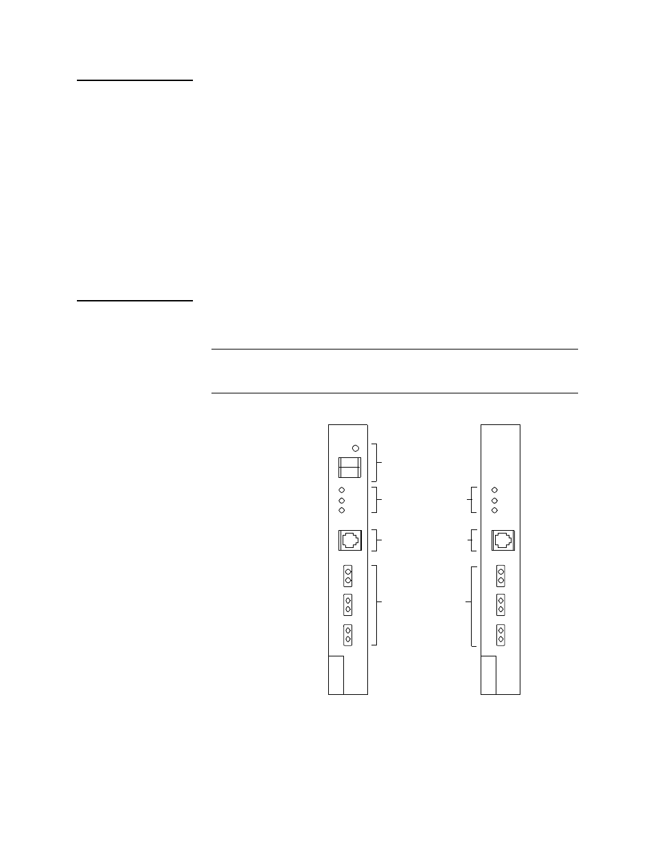 Connector interface module, Controls and indicators, Csu to network connection (rj-48c connector) | Csu to equipment connection (rj-48c connector), Aps in connection, Aps out connection, Ascii, slip, and ethernet interfaces | Verilink APS 2000 T1 Line Protection (880-502411-001) Product Manual User Manual | Page 17 / 87