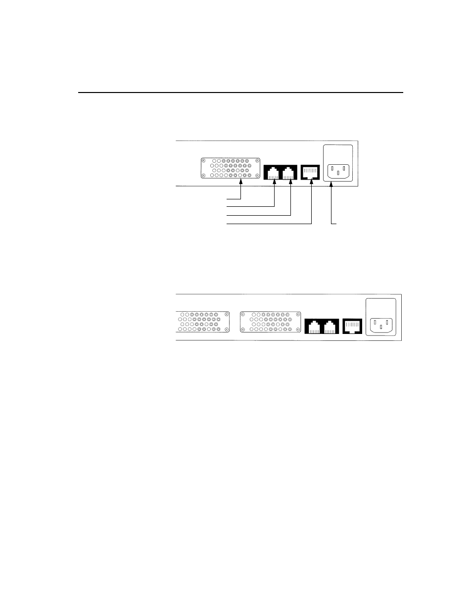 Figur e6-3, Rear panel of access system 150 (v.35 version) -5, Figur e6-4 | Rear panel of access system 200 (v.35 version) -5 | Verilink AS100 (896-502379-001) Product Manual User Manual | Page 79 / 112