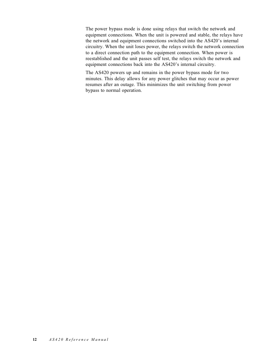 Verilink AS420 (34-00294) Product Manual User Manual | Page 20 / 28