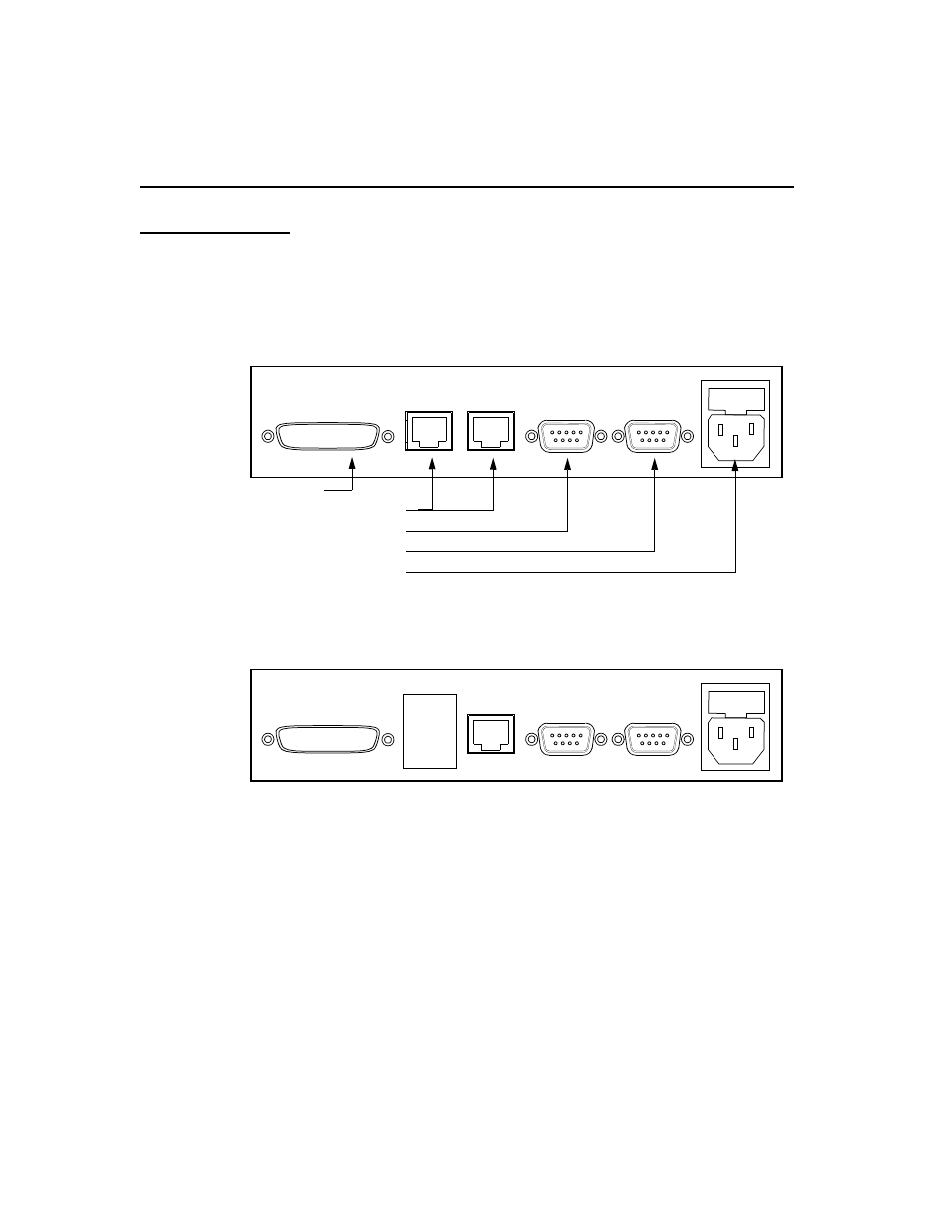 Rear panel views, Rear panel views -4, Figur e6-1 | Rear panel of access system 56, Figur e6-2, Rear panel of access system 56 csu/ds -4 | Verilink AS56/56Plus (896-502588-001) Product Manual User Manual | Page 82 / 130