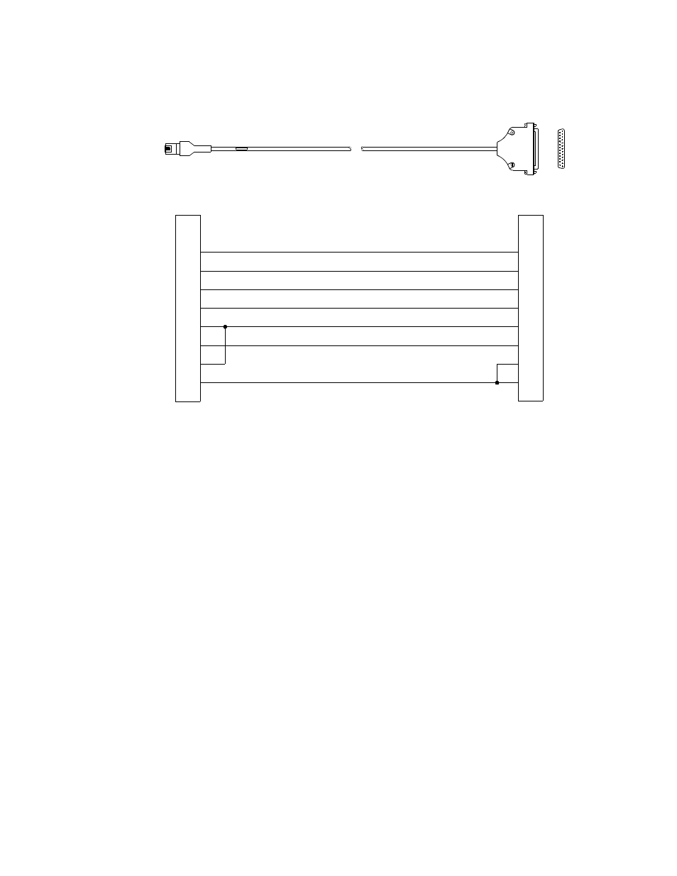 Figure b-12, “rj-48c/db-25, Network management cable, Ace cards only) | Verilink AS2000: The Basics (880-502981-001) Product Manual User Manual | Page 108 / 179