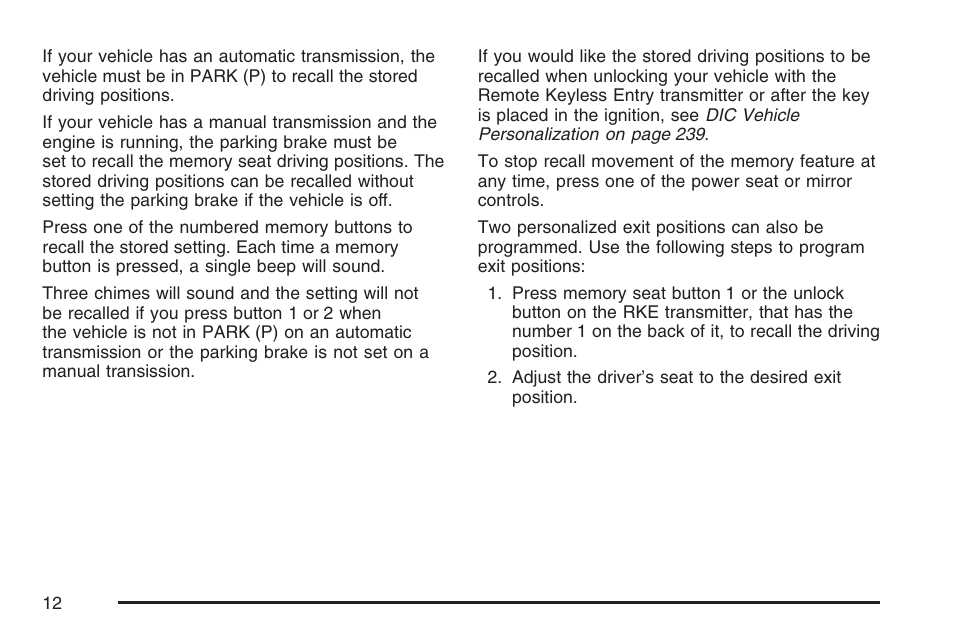 Cadillac 2007 CTS User Manual | Page 12 / 518