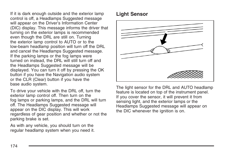 Cadillac 2007 CTS User Manual | Page 174 / 518