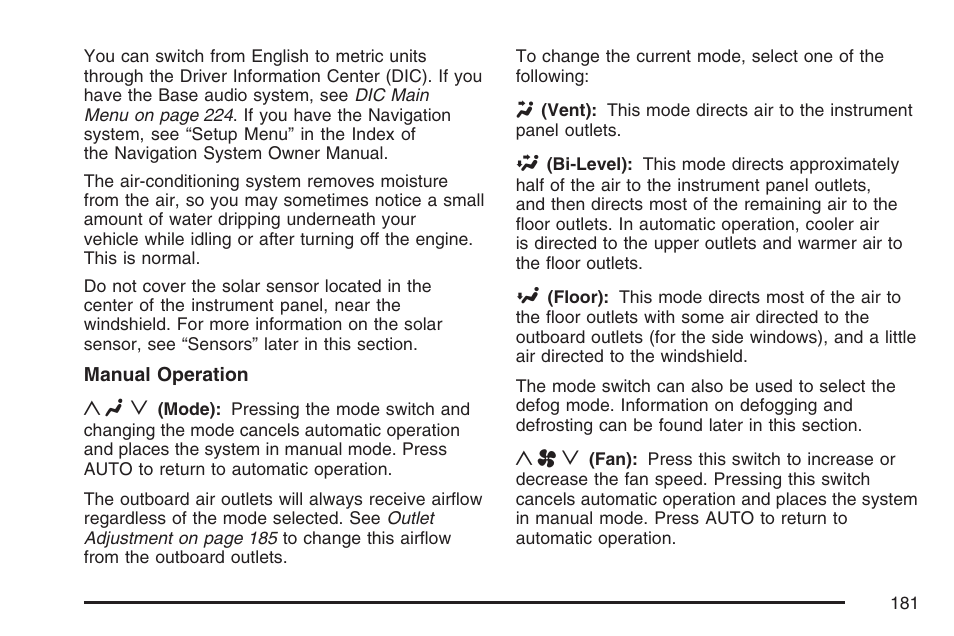 Cadillac 2007 CTS User Manual | Page 181 / 518