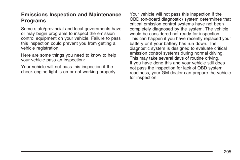 Cadillac 2007 CTS User Manual | Page 205 / 518