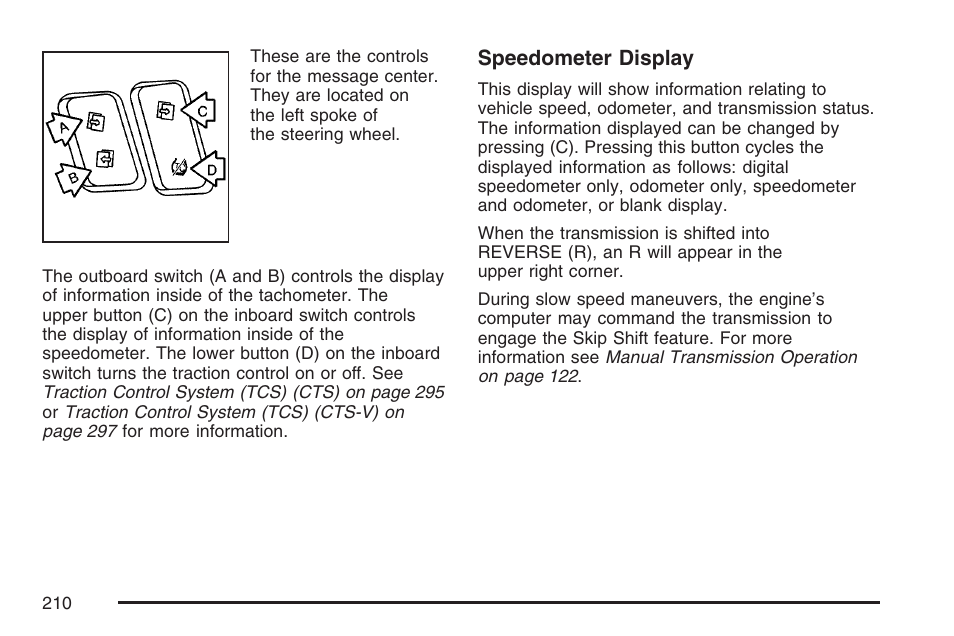 Cadillac 2007 CTS User Manual | Page 210 / 518