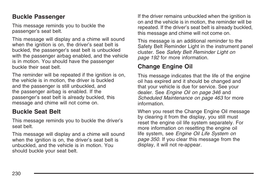 Cadillac 2007 CTS User Manual | Page 230 / 518