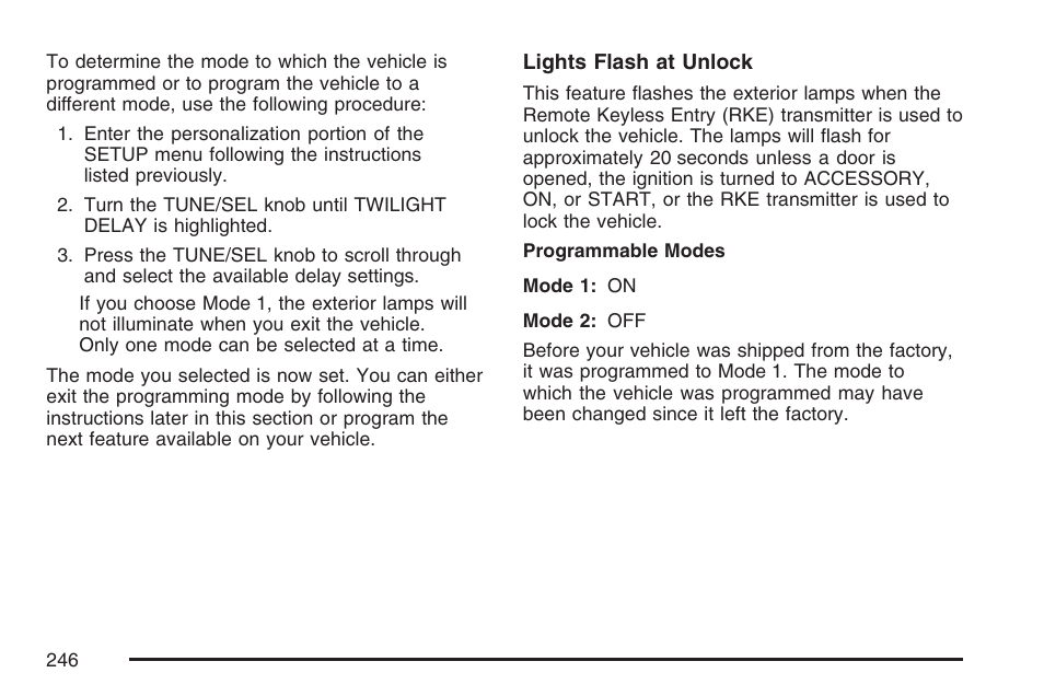 Cadillac 2007 CTS User Manual | Page 246 / 518