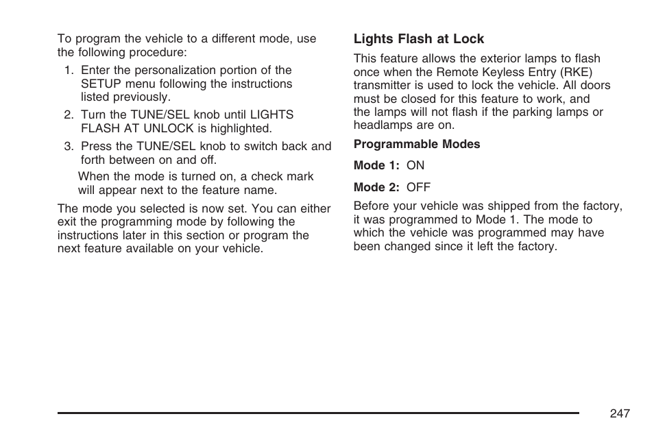 Cadillac 2007 CTS User Manual | Page 247 / 518