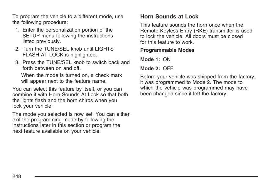 Cadillac 2007 CTS User Manual | Page 248 / 518