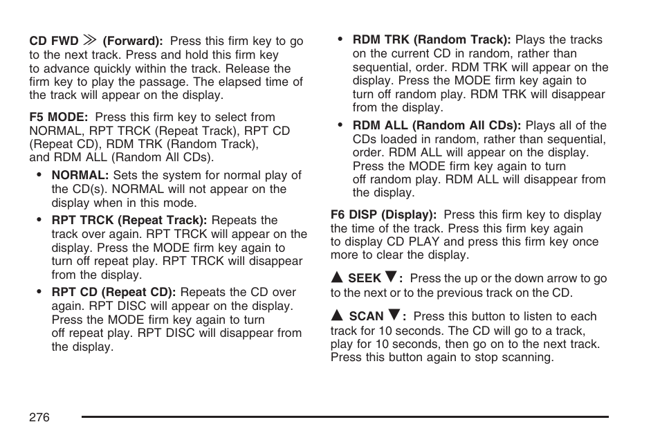 Cadillac 2007 CTS User Manual | Page 276 / 518