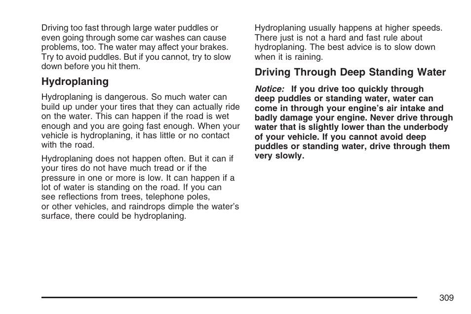 Cadillac 2007 CTS User Manual | Page 309 / 518