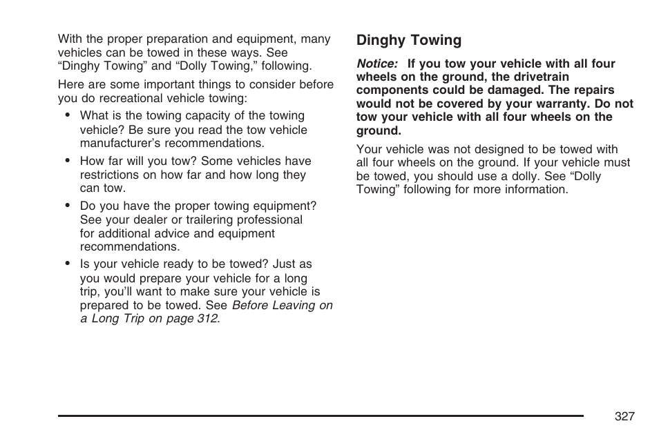 Cadillac 2007 CTS User Manual | Page 327 / 518