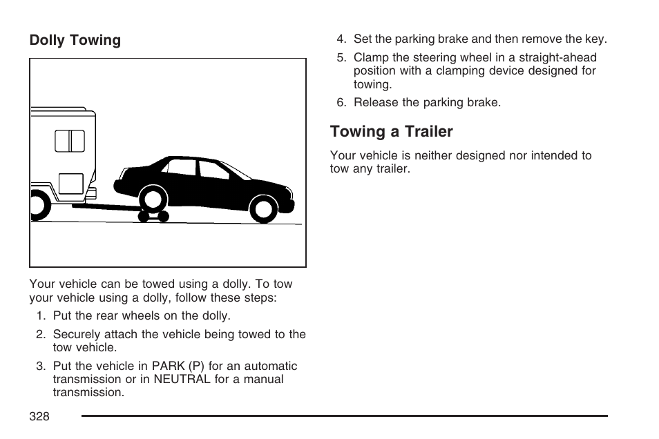 Towing a trailer | Cadillac 2007 CTS User Manual | Page 328 / 518