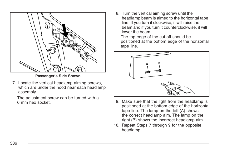 Cadillac 2007 CTS User Manual | Page 386 / 518