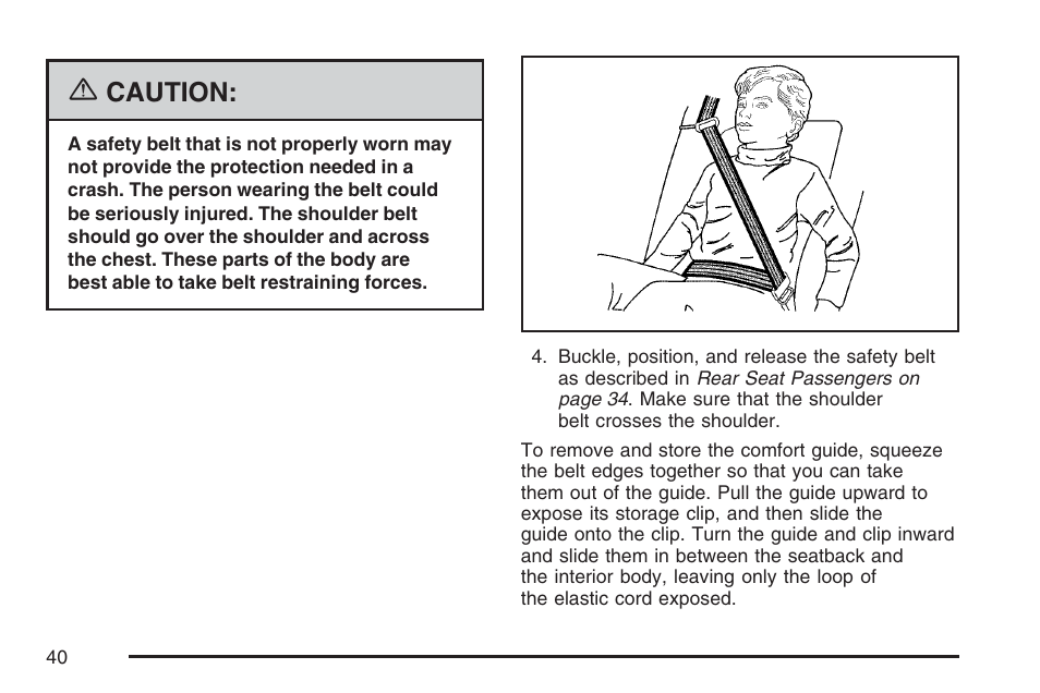 Caution | Cadillac 2007 CTS User Manual | Page 40 / 518