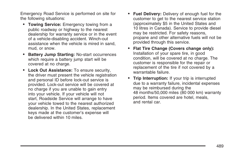 Cadillac 2007 CTS User Manual | Page 489 / 518