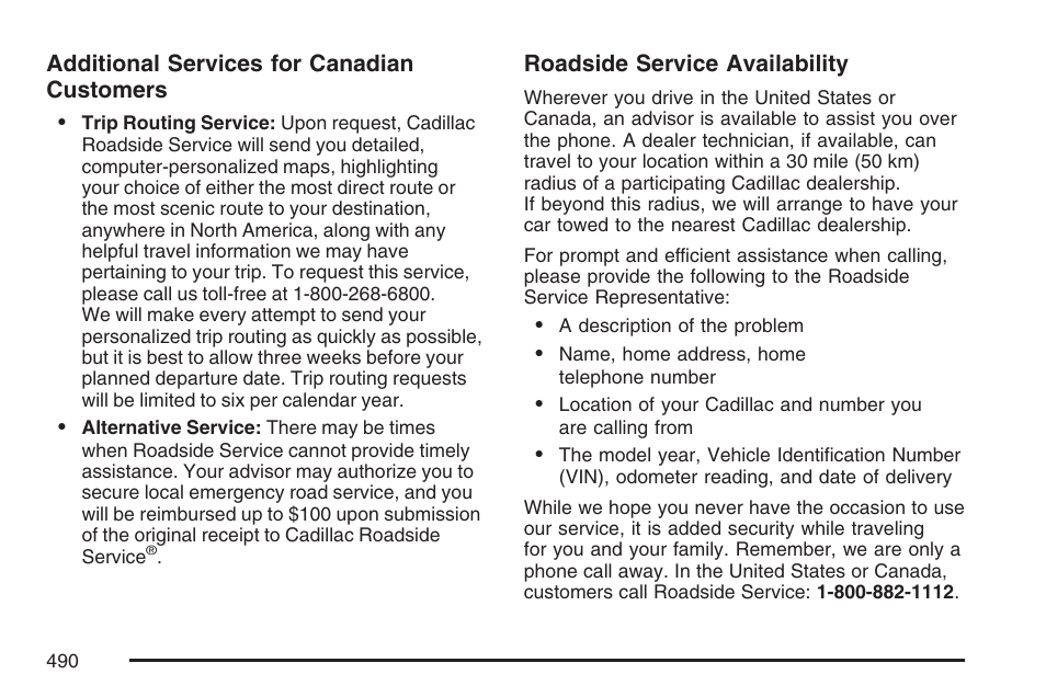 Cadillac 2007 CTS User Manual | Page 490 / 518