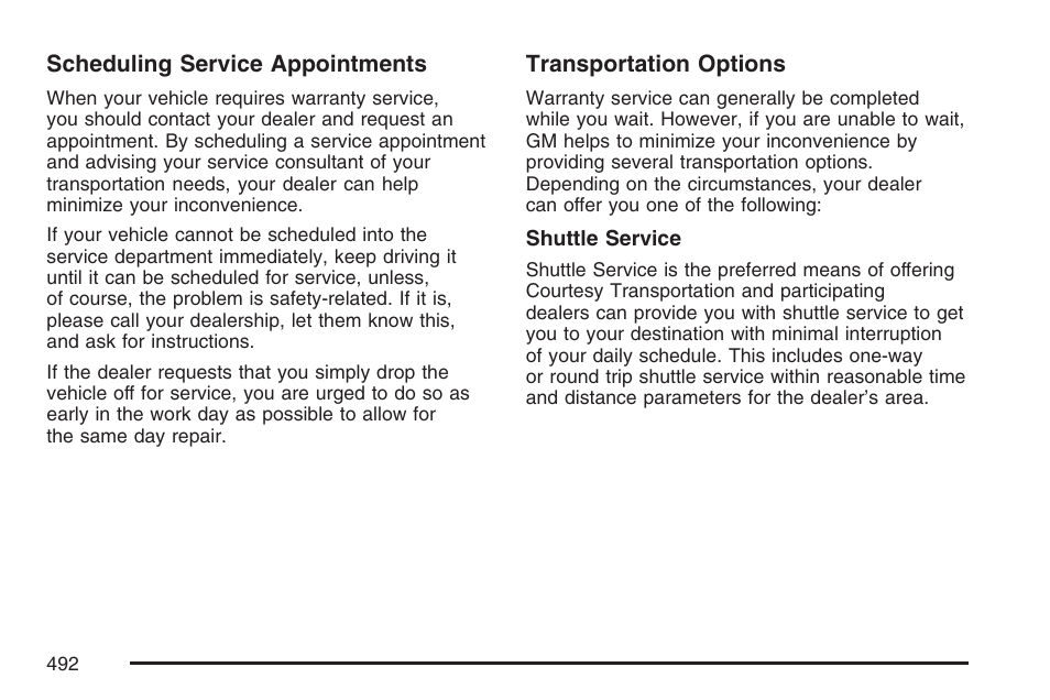 Cadillac 2007 CTS User Manual | Page 492 / 518