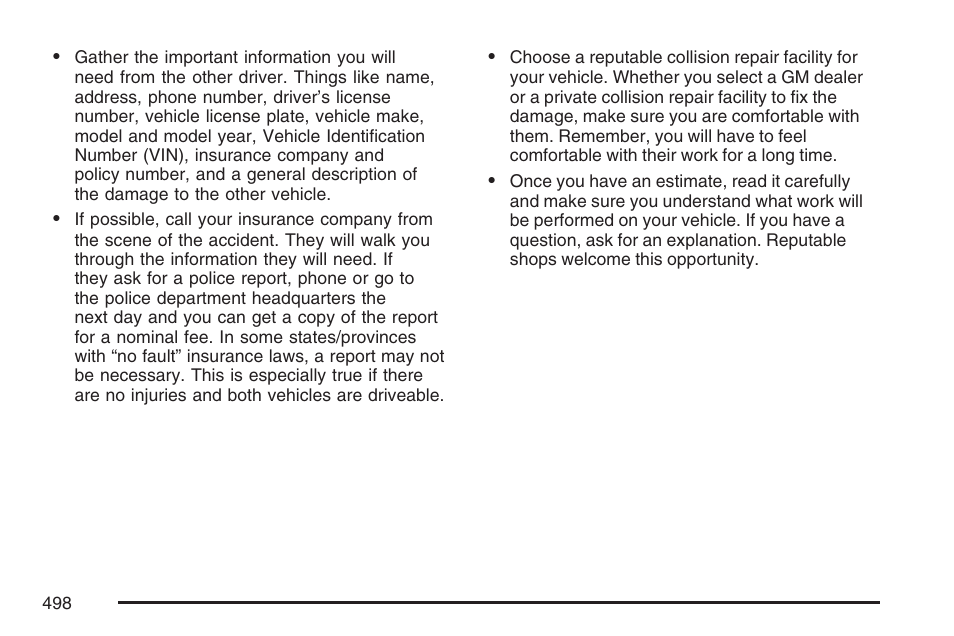 Cadillac 2007 CTS User Manual | Page 498 / 518