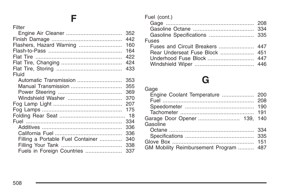 Cadillac 2007 CTS User Manual | Page 508 / 518