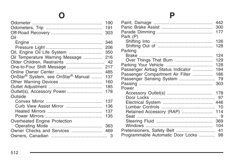 Cadillac 2007 CTS User Manual | Page 512 / 518