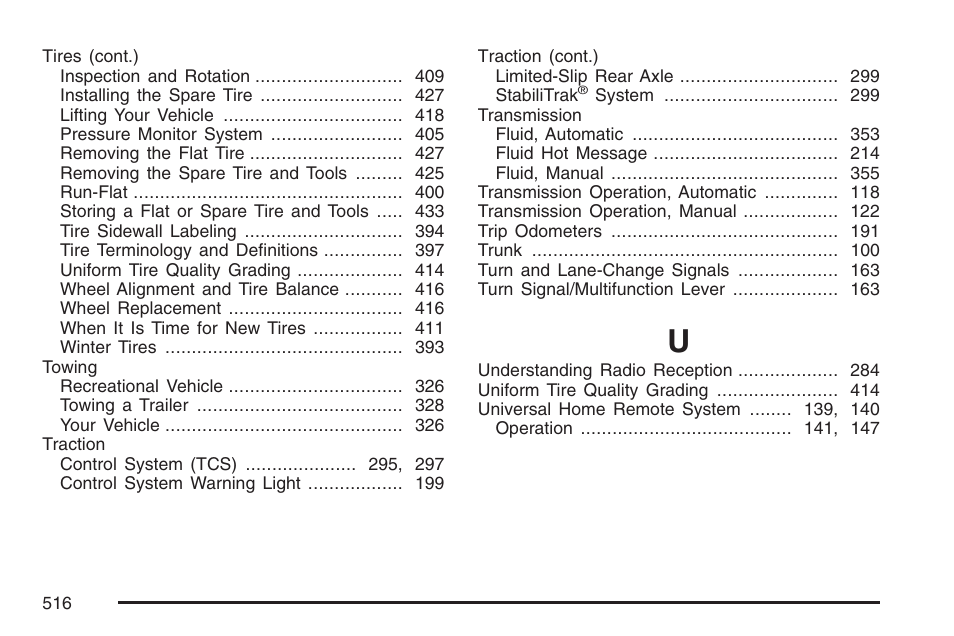 Cadillac 2007 CTS User Manual | Page 516 / 518