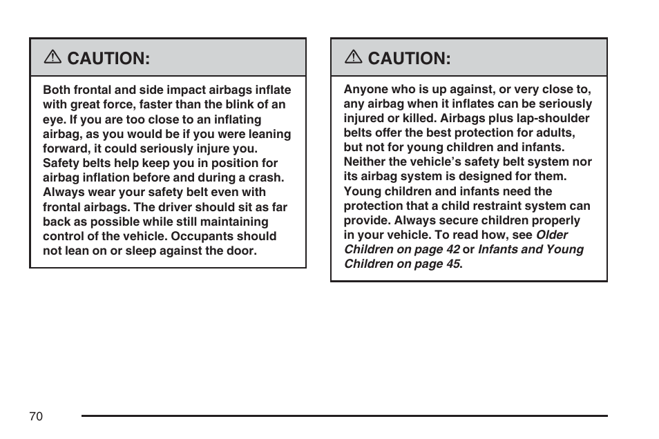 Cadillac 2007 CTS User Manual | Page 70 / 518