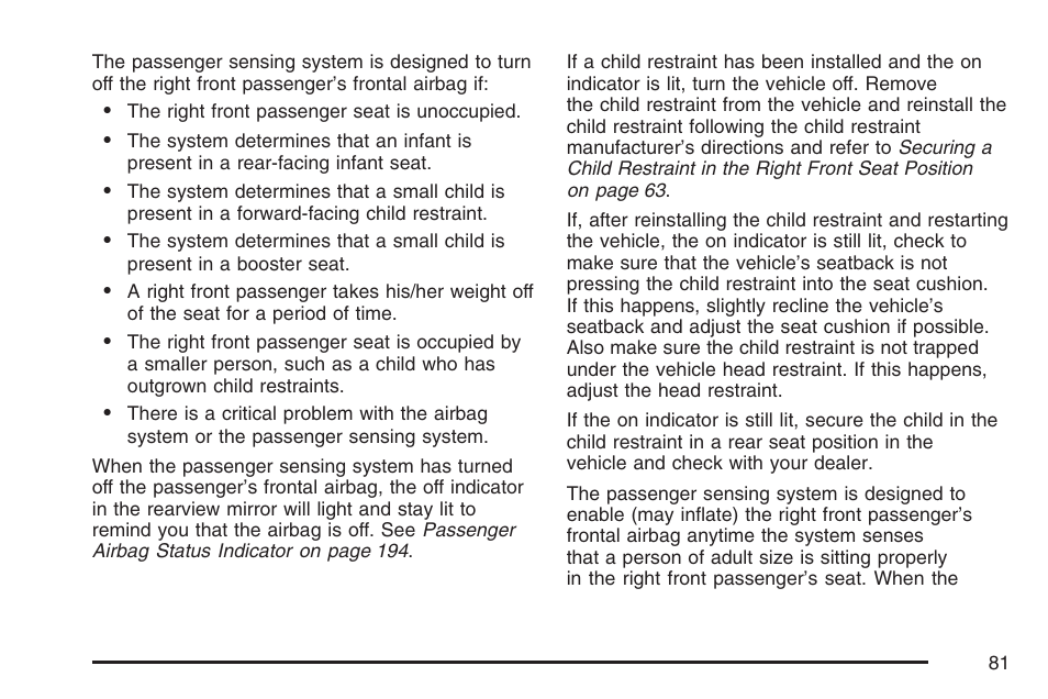 Cadillac 2007 CTS User Manual | Page 81 / 518