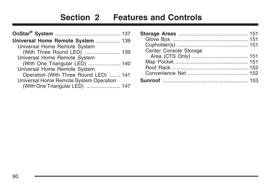 Cadillac 2007 CTS User Manual | Page 90 / 518