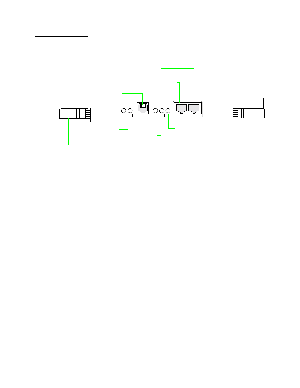 Dcsu 2911 front module, Dcsu 2911 front module -2, Leds -2 management ports -2 | Leds, Management ports | Verilink DCSU 2911 (880-502647-001) Product Manual User Manual | Page 10 / 79