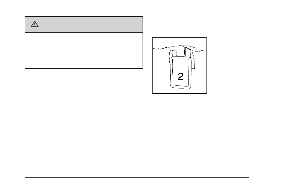 Caution, Tilting the 50/50 split bench seat(s) | Cadillac 2006 Escalade User Manual | Page 21 / 480