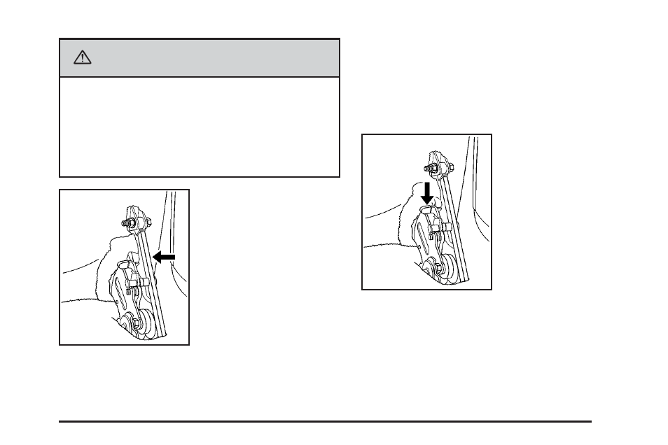 Caution, Returning the bench seat from a tilted position | Cadillac 2006 Escalade User Manual | Page 27 / 480