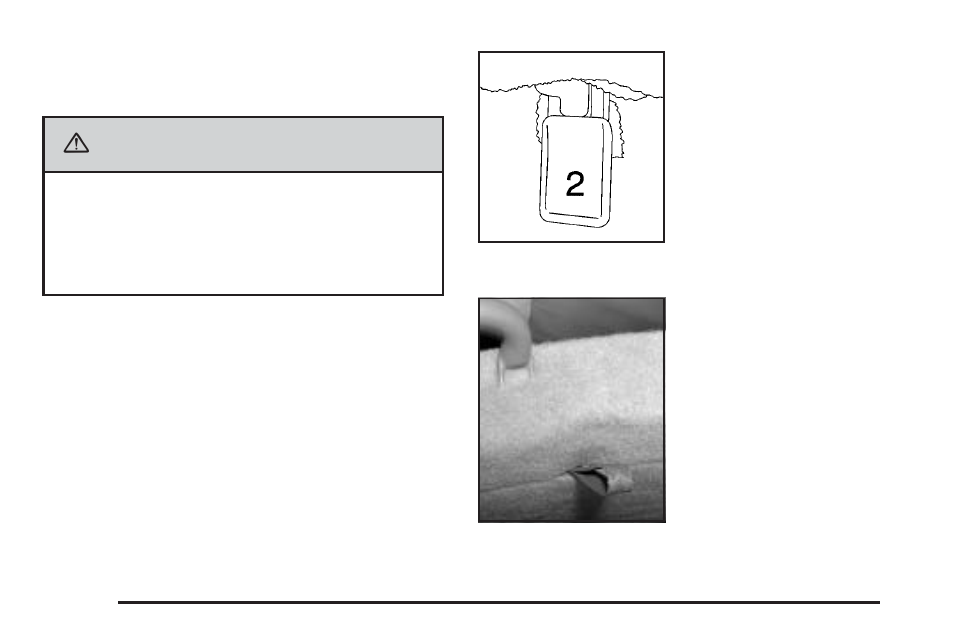 Caution, Removing the bench seat | Cadillac 2006 Escalade User Manual | Page 28 / 480