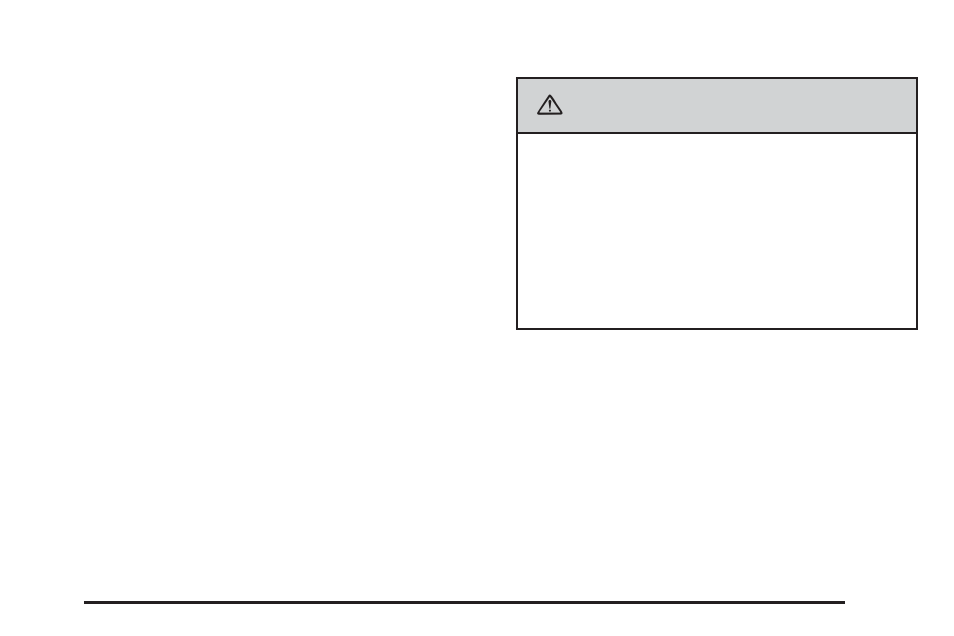 Caution | Cadillac 2006 Escalade User Manual | Page 281 / 480