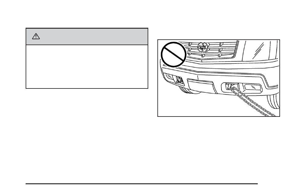 Recovery hooks, Recovery hooks -45, Caution | Cadillac 2006 Escalade User Manual | Page 293 / 480