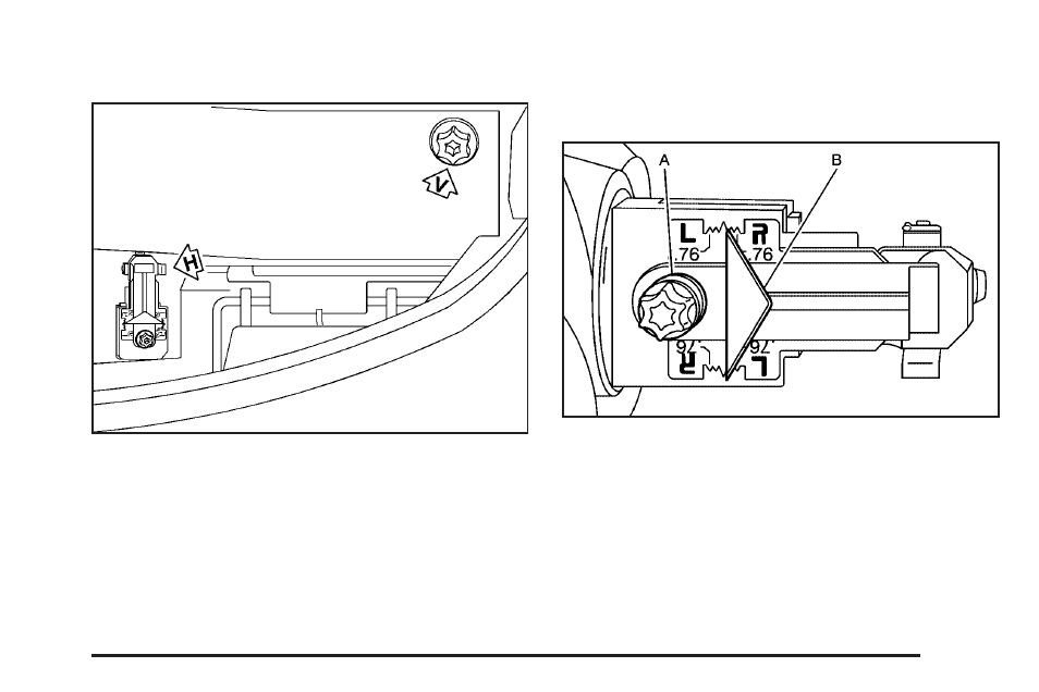 Headlamp horizontal aiming, Headlamp horizontal aiming -47 | Cadillac 2006 Escalade User Manual | Page 361 / 480
