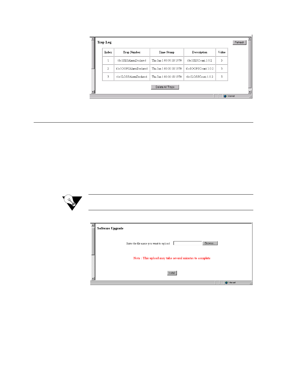 Utilities, Software upgrade, Utilities -46 | Software upgrade -46 | Verilink FrameStart FSM (34-00299.E) Product Manual User Manual | Page 70 / 153