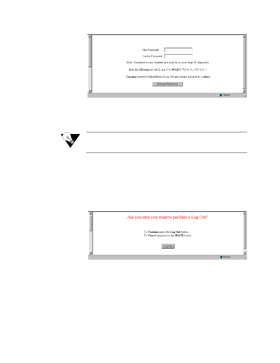 Log out, In-band management, Log out -48 in-band management -48 | Verilink FrameStart FSM (34-00299.E) Product Manual User Manual | Page 72 / 153