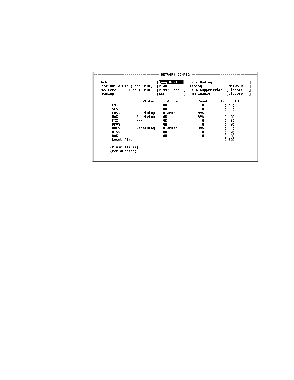 Network config screen, Network config screen -7 | Verilink FrameStart FSM (34-00299.E) Product Manual User Manual | Page 81 / 153