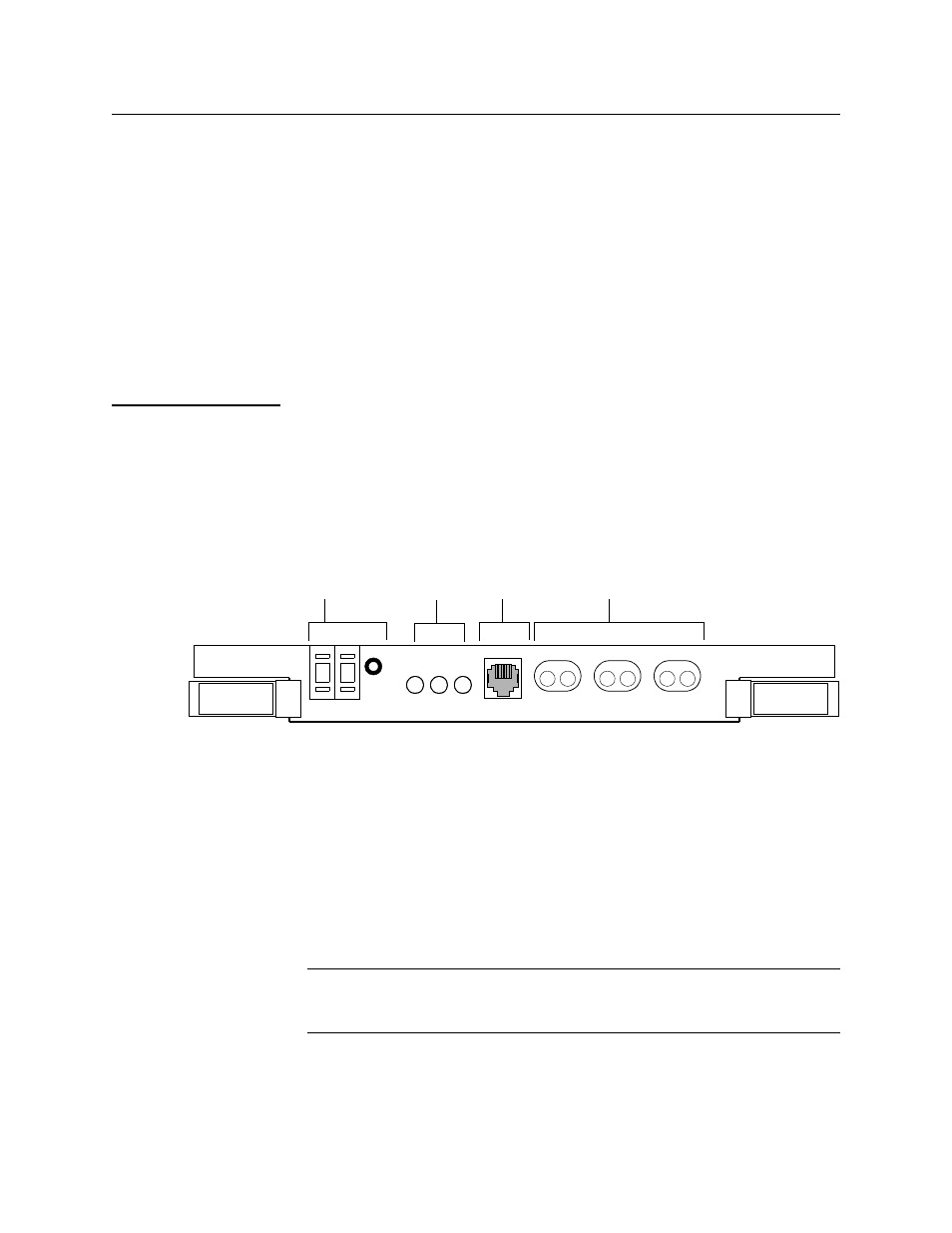 Ncc 2130 components, Ncc front panel, Ncc 2130 components -3 | Fncc front panel -3, The ncc 2130 node controller front panel has, Three leds, Three pairs of bantam jacks ( do not use ), Craft interface 6-pin modular jack, Two thumbwheel switches | Verilink NCC 2130 (880-503285-001) Product Manual User Manual | Page 11 / 61