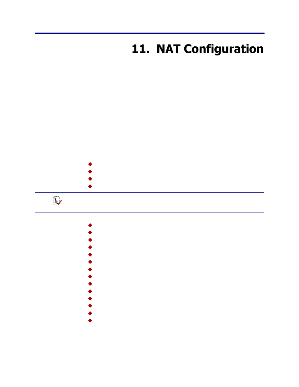 Nat configuration, Chapter 11 nat configuration | Verilink Net Engine (3150-30626-001) Product Manual User Manual | Page 208 / 323