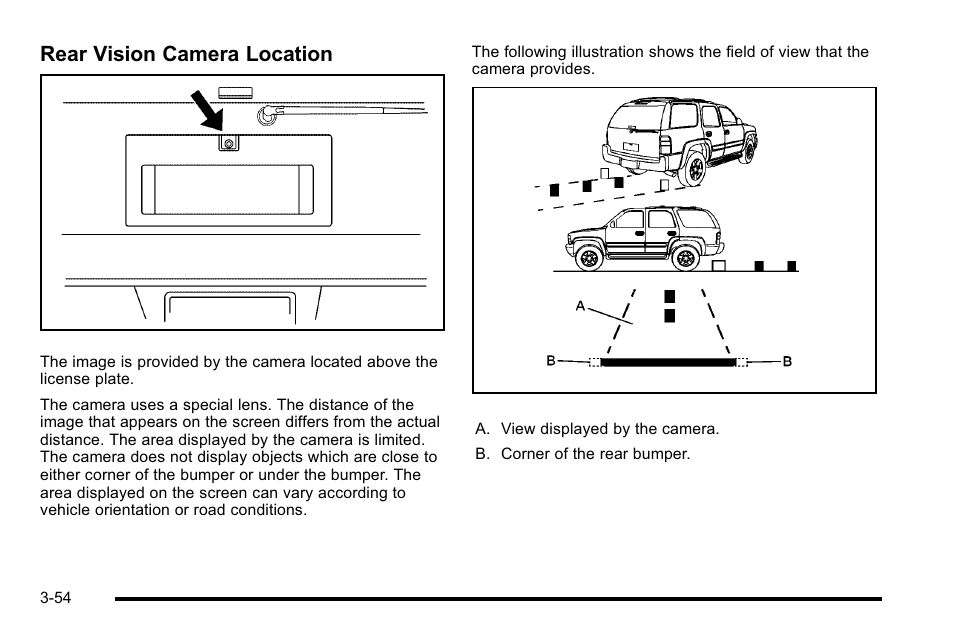 Rear vision camera location | Cadillac 2010 Escalade User Manual | Page 178 / 614