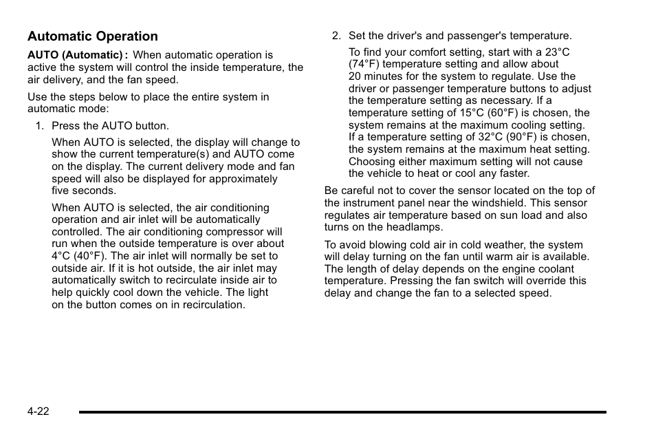 Automatic operation | Cadillac 2010 Escalade User Manual | Page 214 / 614