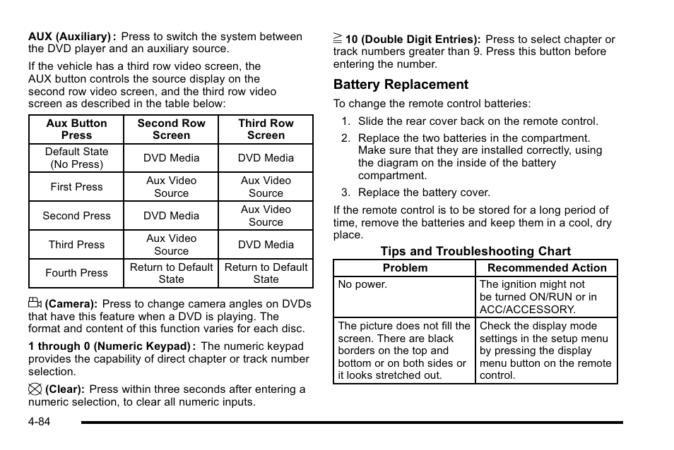 Battery replacement | Cadillac 2010 Escalade User Manual | Page 276 / 614