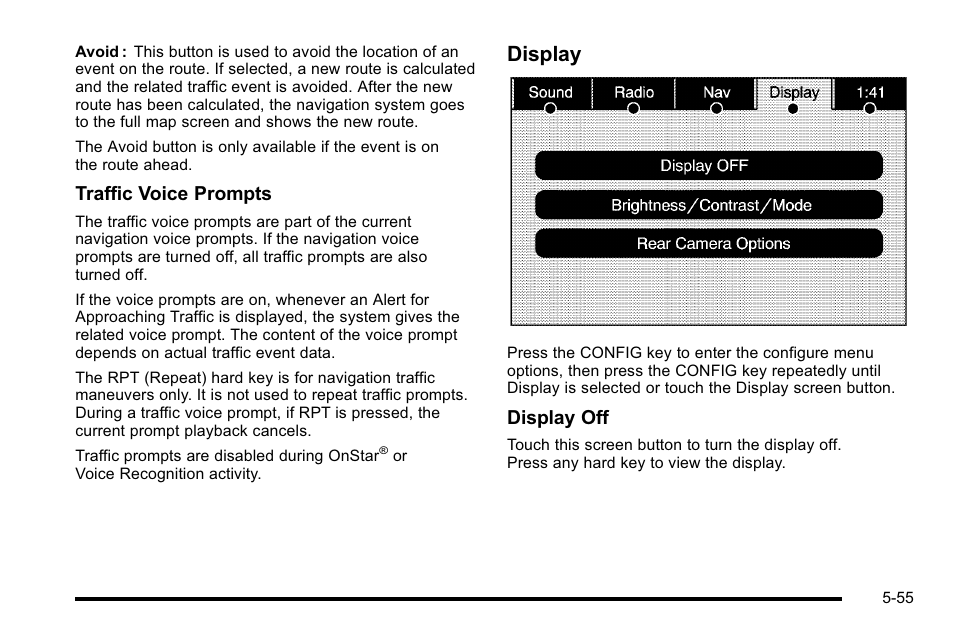 Display | Cadillac 2010 Escalade User Manual | Page 355 / 614