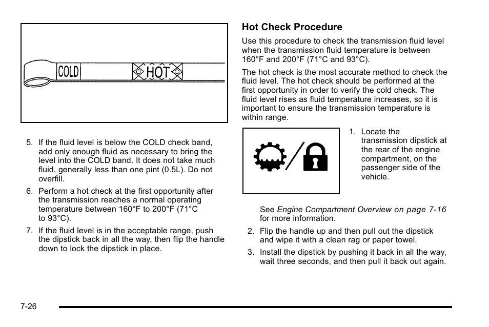 Hot check procedure | Cadillac 2010 Escalade User Manual | Page 472 / 614