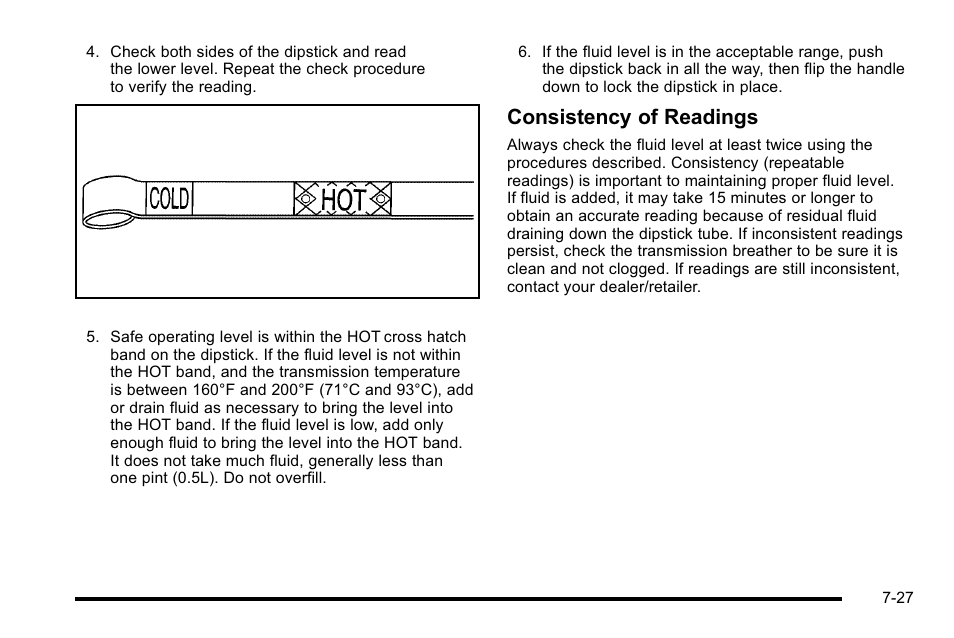 Consistency of readings | Cadillac 2010 Escalade User Manual | Page 473 / 614