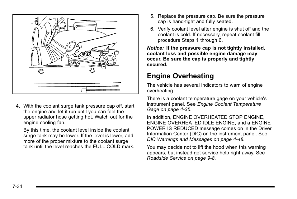 Engine overheating, Engine overheating -34 | Cadillac 2010 Escalade User Manual | Page 480 / 614